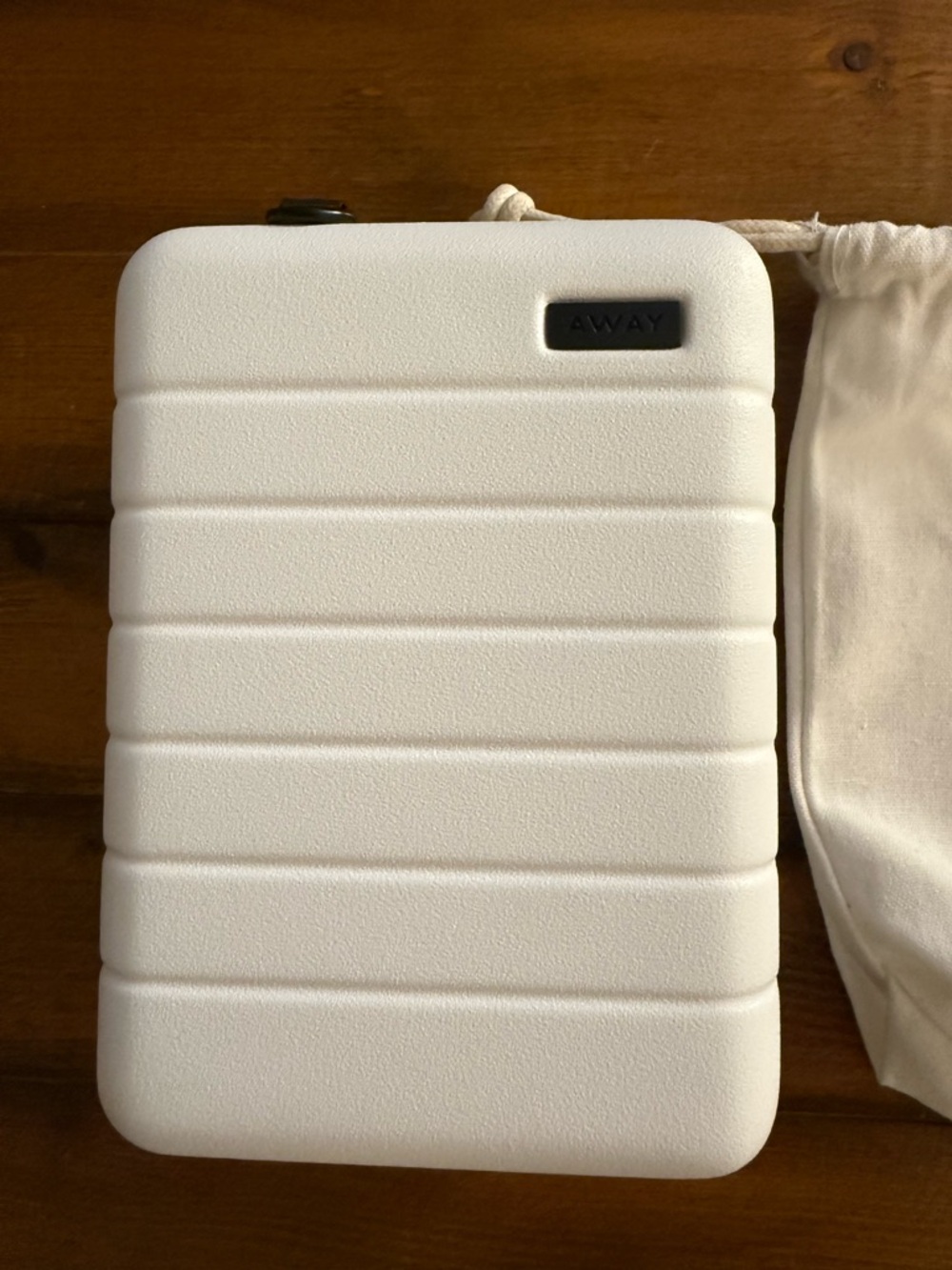 Away White Hard-Shell Tablet Case with Branded Drawstring Pouch - Picture 2 of 8